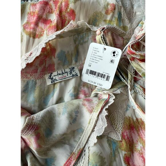 Free People NWT Intimately First Date Boho Printed Maxi Slip Dress | Size M - Picture 12 of 16